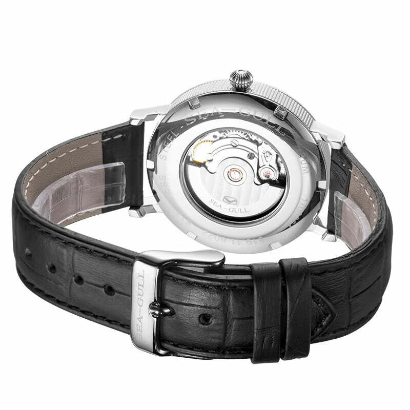 Seagull-ساعة يد عملية ميكانيكية أوتوماتيكية للرجال ، ساعة ياقوت ، حزام مقاوم للماء ، نمط الزوجين ، موضة ، 819.11.6022