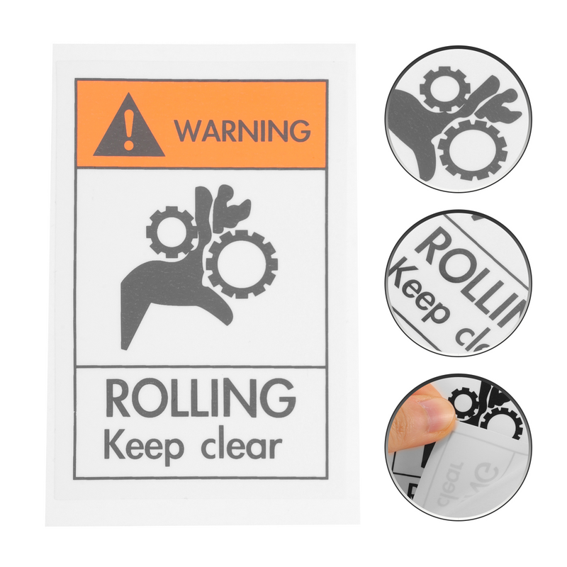 ملصقات الخطر للسلامة الصناعية ، حذار من علامات التشابك ، معدات دائمة اليدين ، شارات التحذير