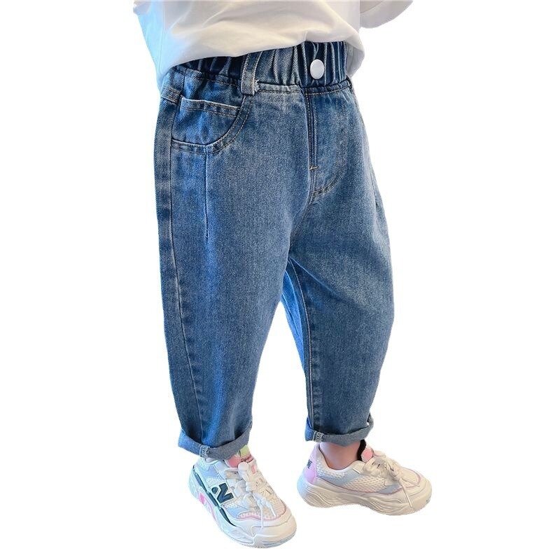 جينز فضفاض وعصري للأطفال ، سراويل طويلة للأطفال ، النسخة الكورية ، الربيع والخريف ، الاتجاه الجديد