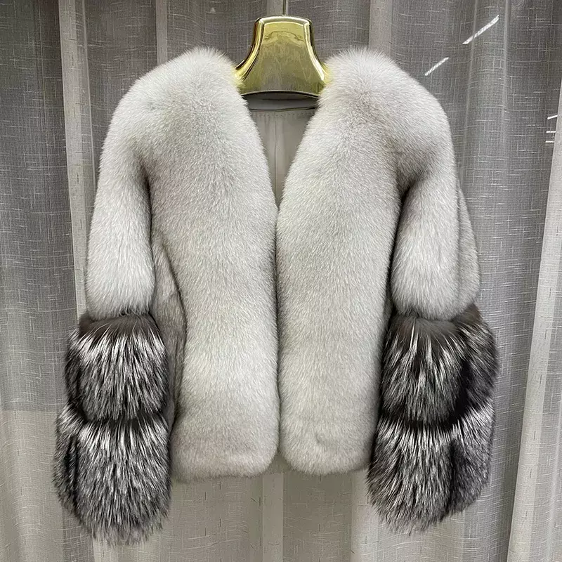 حقيقي الثعلب الفراء سترة للنساء ، كامل بلت ، معطف الفرو الطبيعي ، سميكة الدافئة ملابس خارجية ، موضة ، الشتاء ، TG6258
