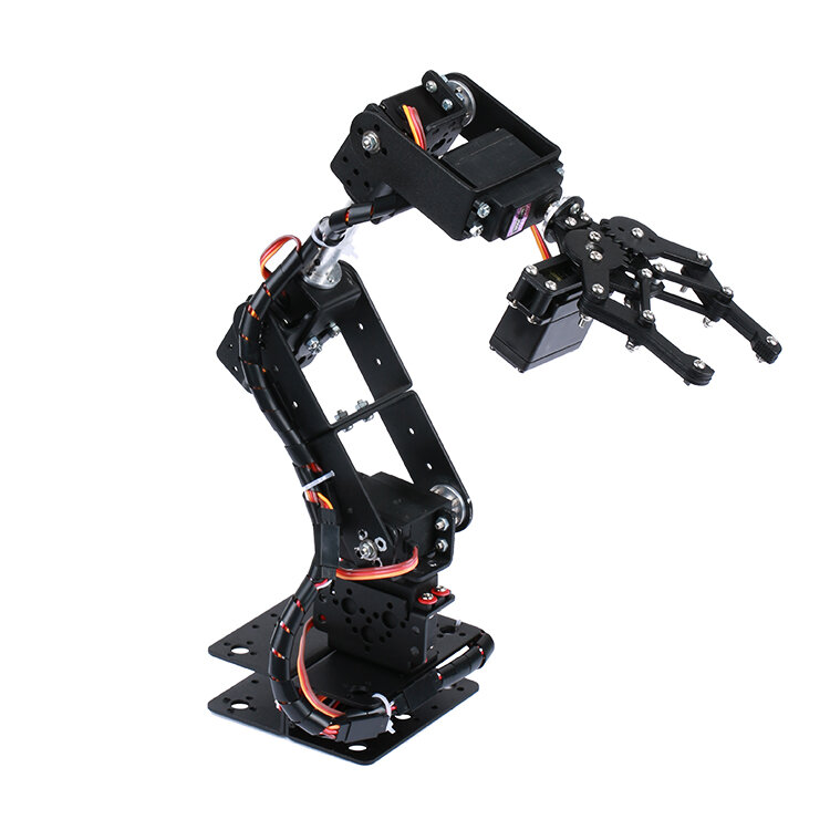 360 درجة 6 دوف روبوت سبيكة معدنية الذراع الميكانيكية مخلب عدة MG996R لاردوينو الروبوتات عدة التعليمية Ps2 ألعاب قابلة للبرمجة