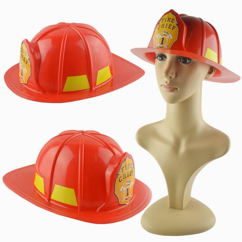 محاكاة اطفاء رئيس خوذة أمان رجال الاطفاء قبعة قبعة الاطفال لعبة حفلة التموين