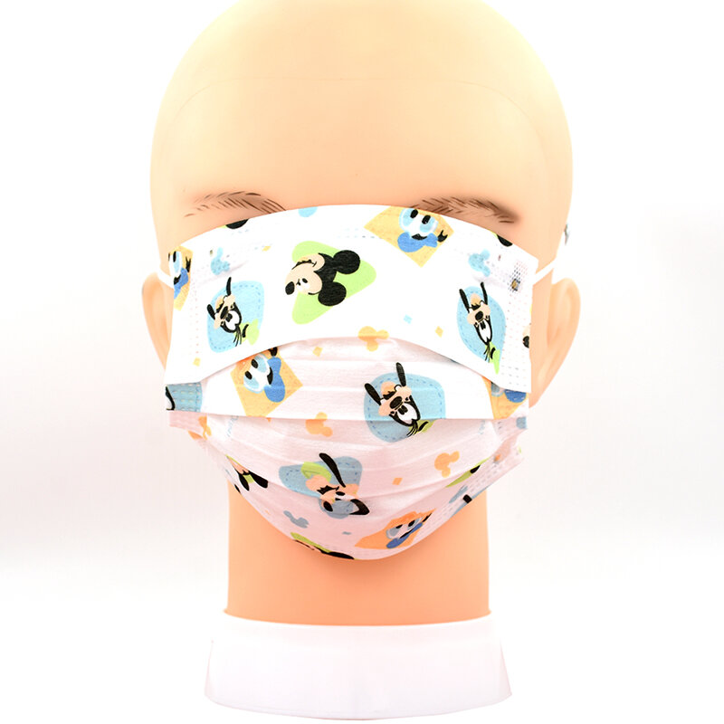 ديزني قناع للأطفال يمكن التخلص منه 3 طبقات الكرتون أنيمي الغبار غطاء الوجه الغبار المضادة للحساسية الاطفال قناع مرشح للأولاد الفتيات