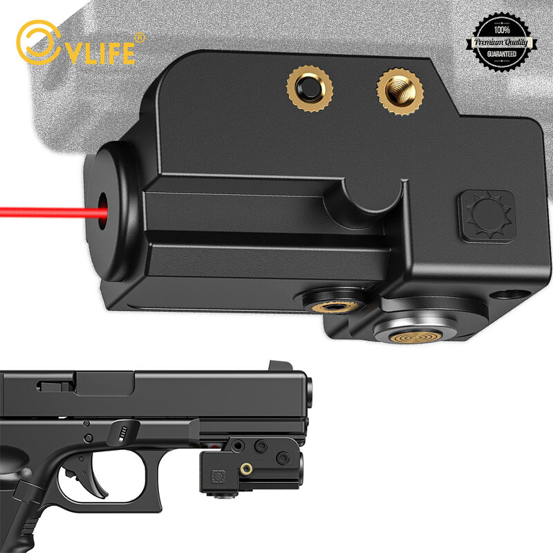 CVLIFE نقطة ليزر البصر الأحمر للمسدس المغناطيسي USB قابلة للشحن الانظار بندقية الليزر مع ضبط النفس على إيقاف التبديل التكتيكية
