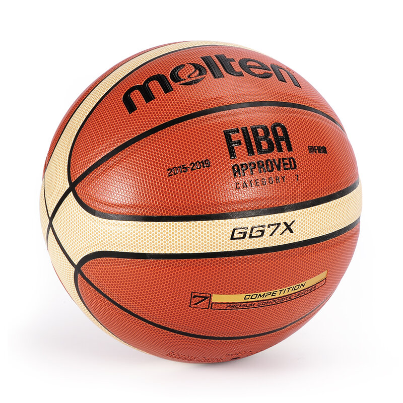 جلد مصهور GG7X XJ1000 BG3100 ، حجم كرة السلة الرسمي 7/6/5 PU للبالغين في سن المراهقة ، مناسب للتدريب في الأماكن المغلقة