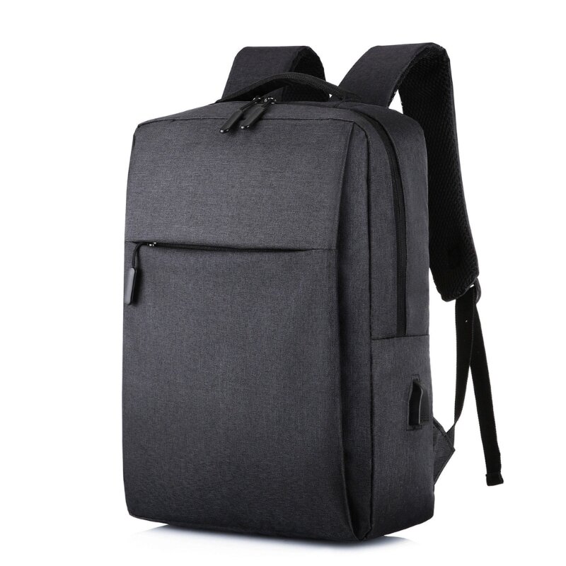 حقيبة ظهر ذات سعة كبيرة مع منفذ شحن USB حقيبة مدرسية للكمبيوتر المحمول للرجال
