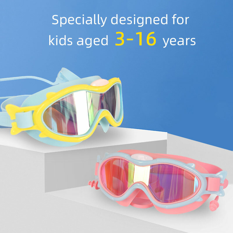 مكافحة الضباب نظارات السباحة للأطفال ، لا تسرب ، واضح ، طفل ، بنين ، بنات بركة ، شاطئ السباحة ، 3-16
