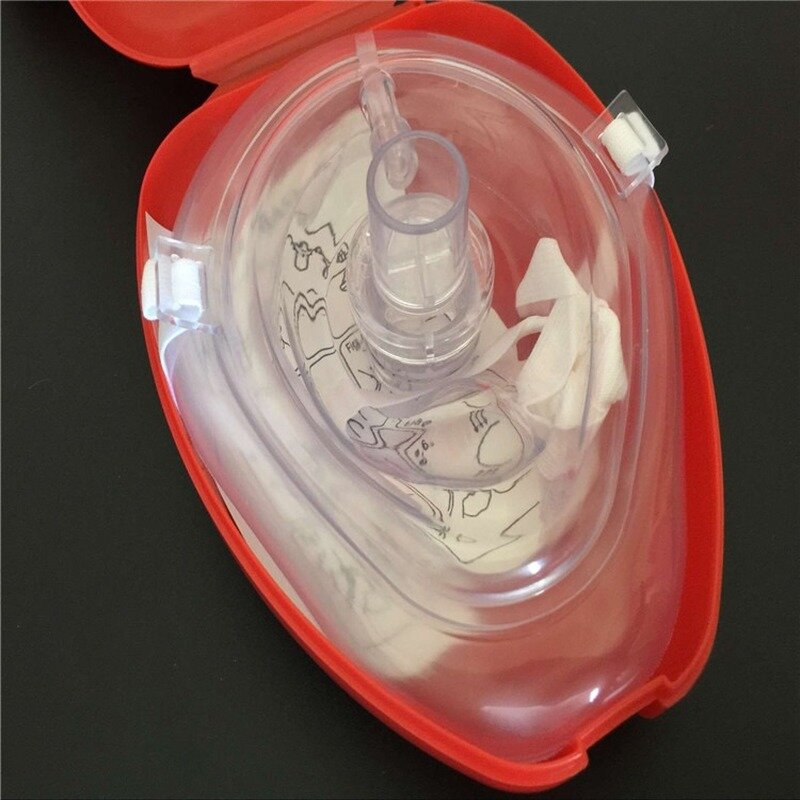المهنية الإسعافات الأولية CPR التنفس قناع حماية المنقذين التنفس الاصطناعي قابلة لإعادة الاستخدام مع طريقة واحدة صمام أدوات