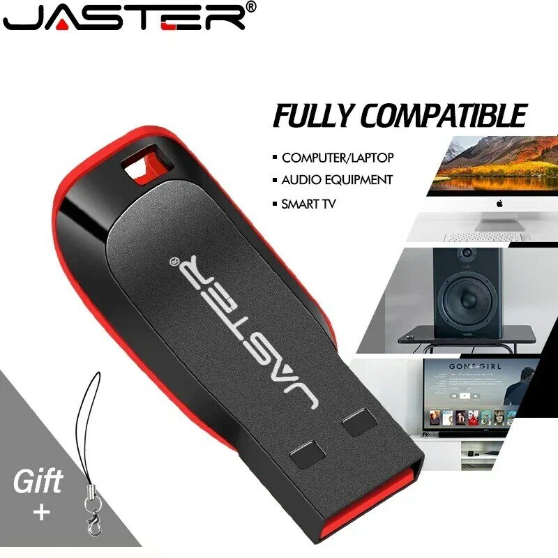 جاستر-محركات أقراص فلاش USB بلاستيكية ، عصا ذاكرة سوداء ، شعار مخصص مجاني ، هدايا إبداعية ، قرص يو ، 8 جيجابايت ، 4 جيجابايت ، 64 جيجابايت ، 32 جيجابايت ، 16 جيجابايت