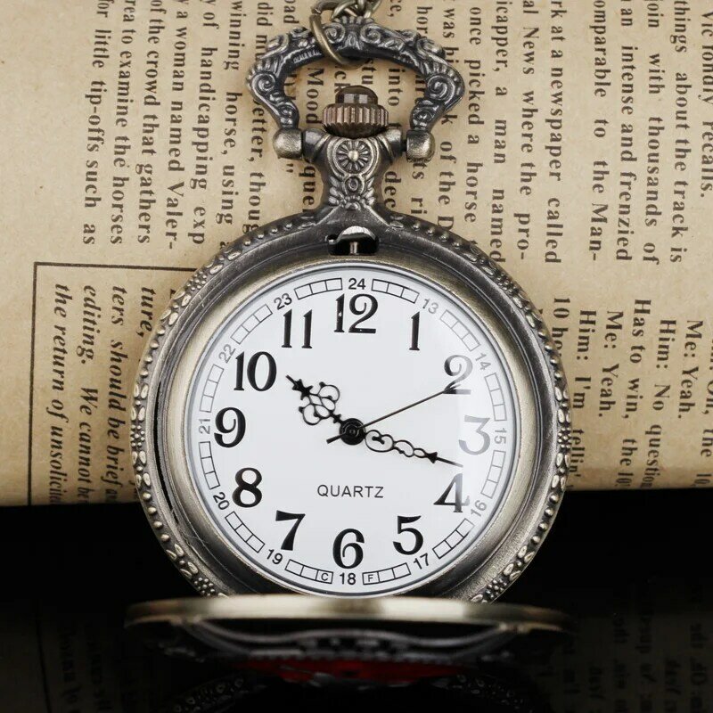 Steampunk العتيقة كوارتز حركة الجيب ساعات ل قلادة غراندد 80 سنتيمتر سلسلة الفن جمع reloj hombre