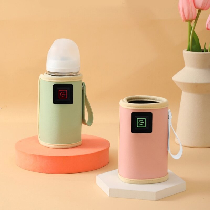 درجة حرارة قابلة للتعديل USB لتدفئة الحليب حقيبة زجاجة سخان مريحة للأمهات