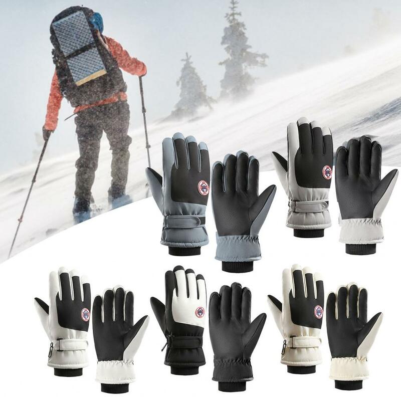 قفازات رياضية كاملة الأصابع للرجال والنساء ، الثلج ، التزلج ، شاشة تعمل باللمس ، الجري ، الشتاء