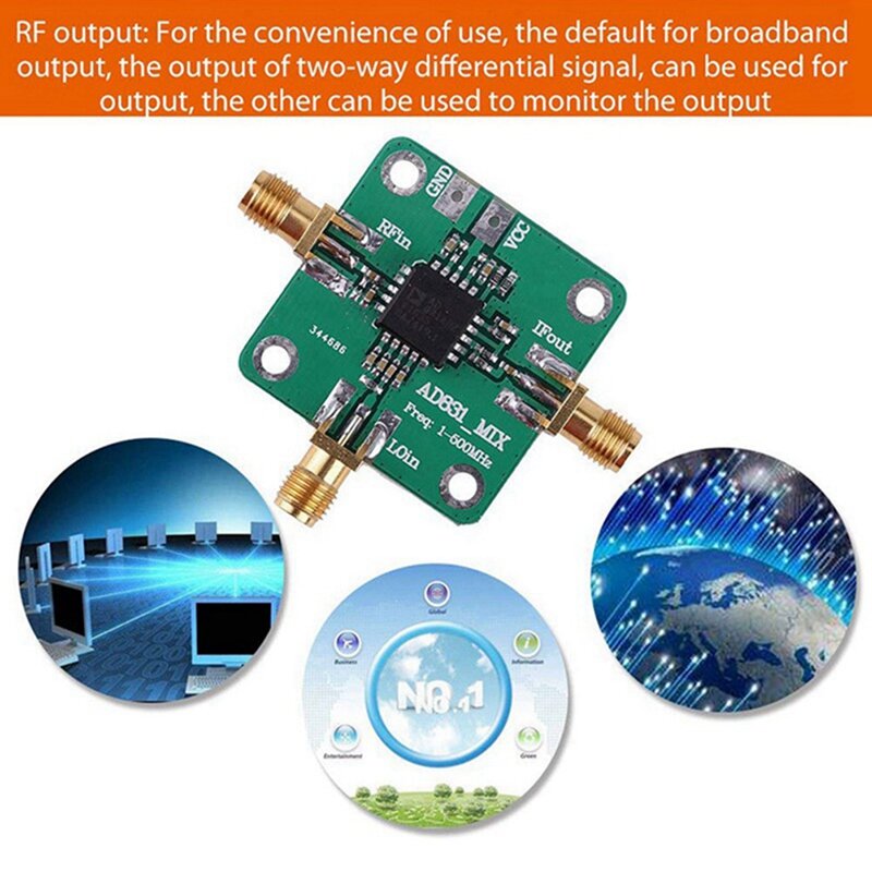 محول طاقة أخضر عالي التردد ، محول تردد RF ، AD831 ، عرض النطاق الترددي من-من من من نوع MHz ، 4