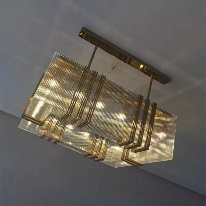 الأمريكية الفاخرة الصلب Led E14 قلادة أضواء غرفة الطعام الذهب بريق مستقيم مصباح معلق ديكو إضاءة داخلية تركيبات مصباح