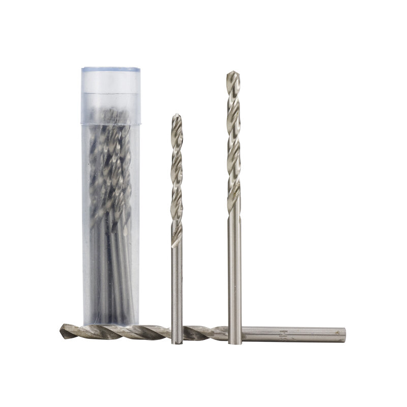 10pcs 0.3-4.0mm HSS Twist Drill Bit Set For Dremel Rotary Tool Straight Shank Mini Drill Bit Set Hand Tools
