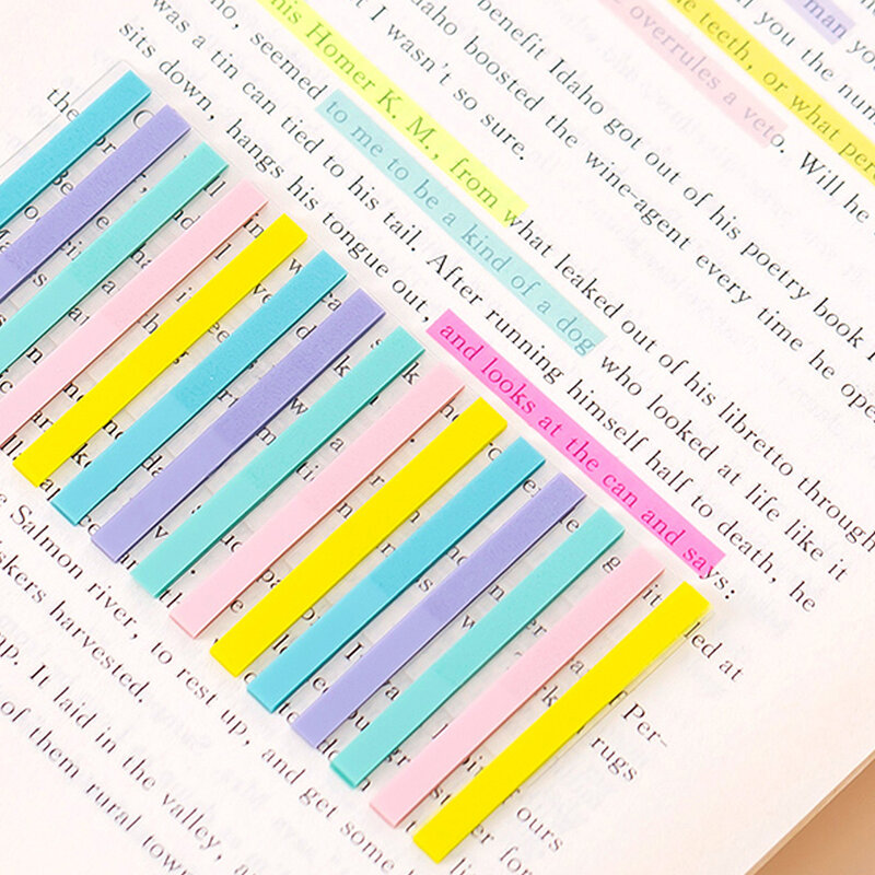 1900 قطعة علامات الصفحة مؤشر علامات التبويب المرجعية شفافة لزجة تصنيف الملفات للكتب مقاوم للماء ملاحظات قطاع أعلام الطلاب