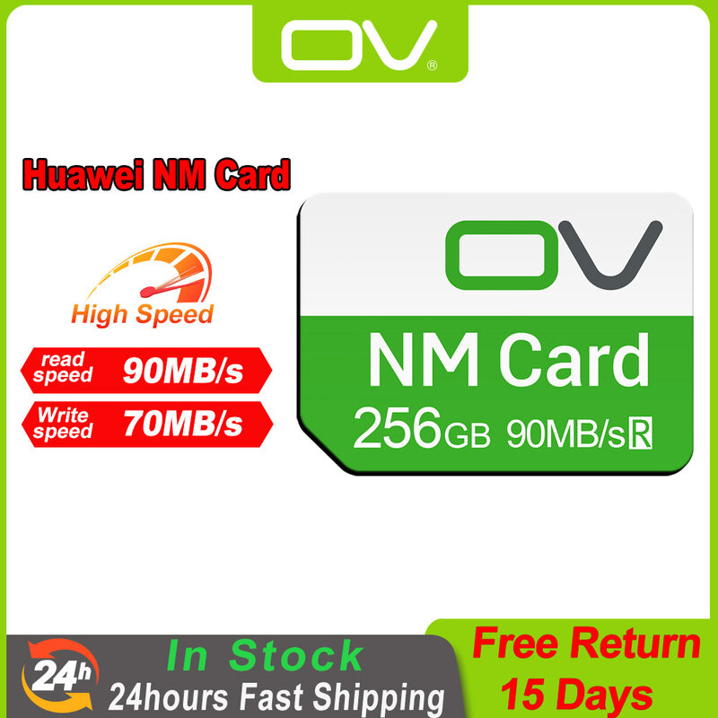 بطاقة ذاكرة مايكرو SD من OV-Nano لهاتف هواوي ، أصلي 64 ، 128GB ، 256GB ، 90 Mbps ، NM ، Mate 20 ، 50 ، 60 ، P40 ، P50 ، P60 Pro Lite