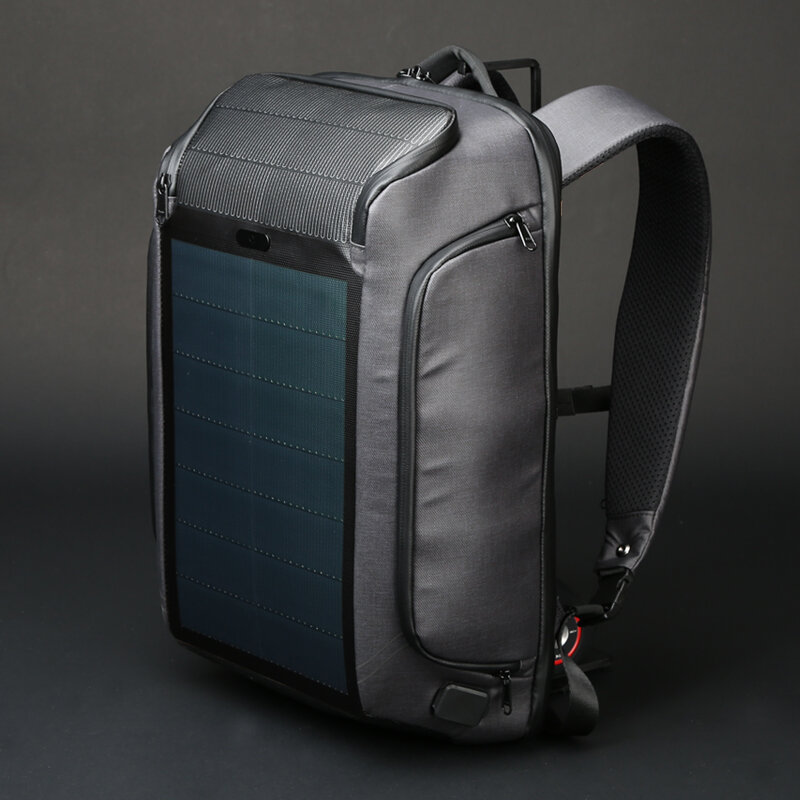 حقيبة ظهر من Beam أفضل حقيبة ظهر للشحن تعمل بالطاقة الشمسية حقيبة ظهر مضادة للسرقة للرجال 15 بوصة حقائب ظهر للكمبيوتر المحمول إصدار عالي الجودة للشحن من USB
