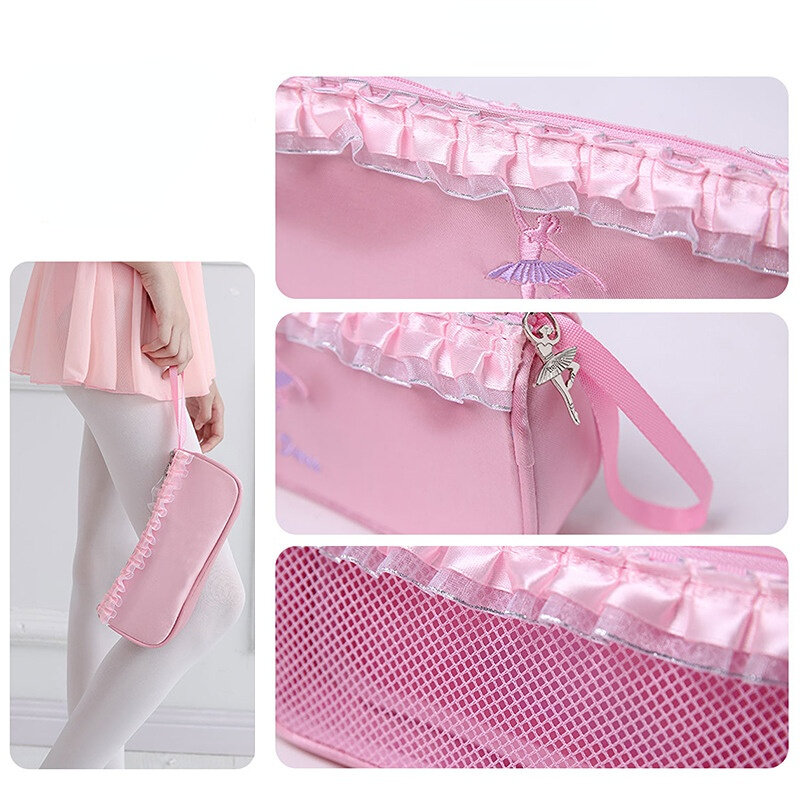 Ruoru Ballerina Ballet Dance Bags Pink Women Girls Ballet Sports Dance Bag Girls Package Dance Baby Package Ballet Bag Handbag