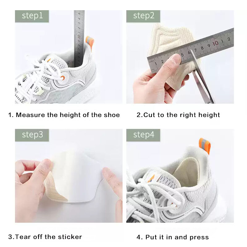 حذاء كعب ملصق النعال للأحذية الرياضية الاحذية التصحيح حجم المخفض كعب منصات بطانة Grips الألم الإغاثة إدراج بطانة واقية