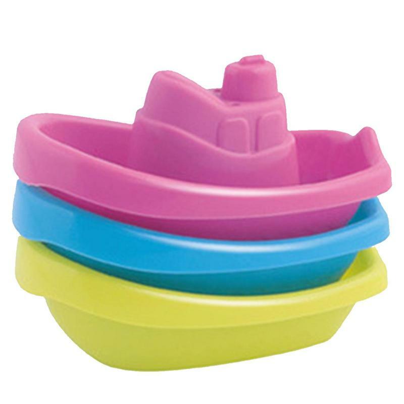 3 قطعة الحمام قوس قزح اللون التراص قوارب للحمام متعة التراص حمام اللعب تكويم حمام لعب للأطفال الرضع ألعاب تعليمية في وقت مبكر