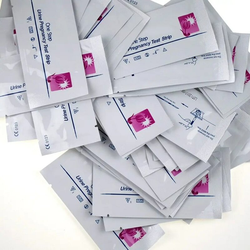 20 قطعة خطوة واحدة اختبار الحمل المبكر شرائط البول HCG الاختبارات التشخيصية الكبار الإناث البول قياس اختبار العصي 99% دقة