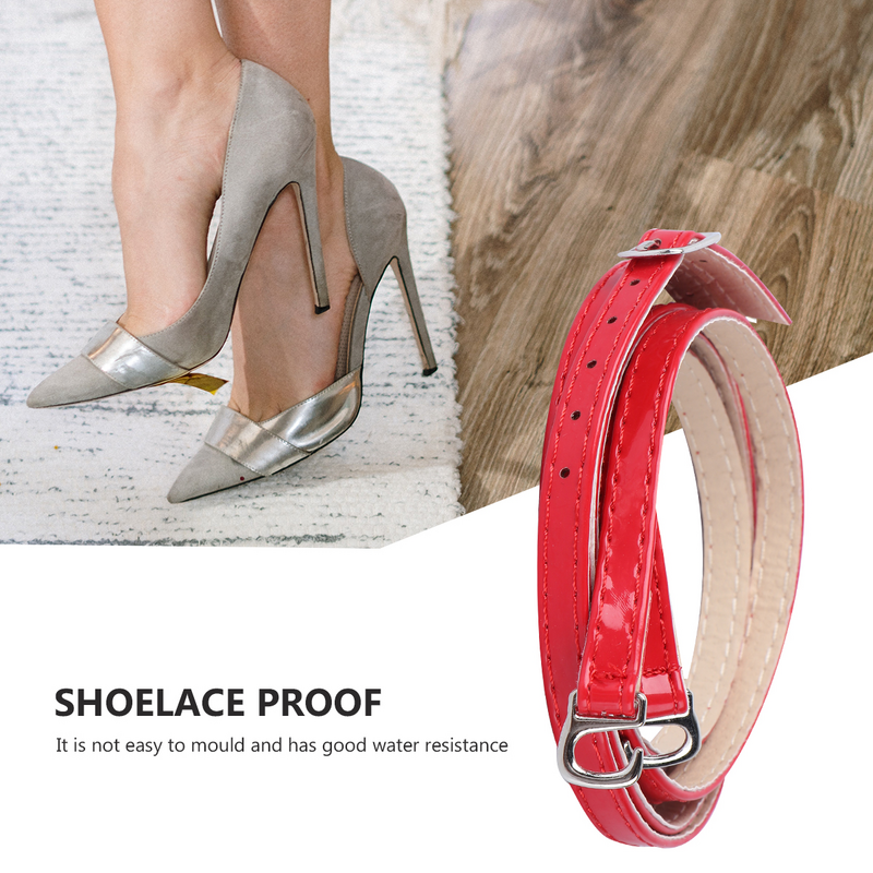 حذاء بكعب عالٍ مع رباط حذاء قابل للفصل للنساء ، أربطة متقاطعة ، صنادل بيضاء للكاحل