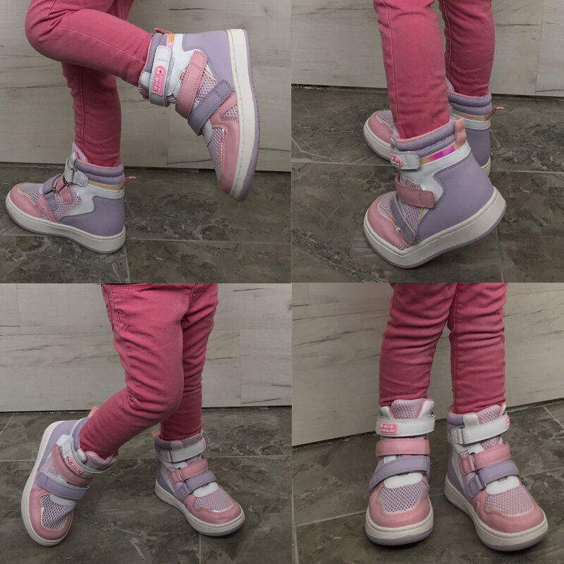 أحذية رياضية للأطفال من Ortoluckland أحذية رياضية للبنات للتنس أحذية رياضية لتقويم العظام للأطفال الصغار أحذية غير رسمية بأقدام مسطحة مقاس 24 36