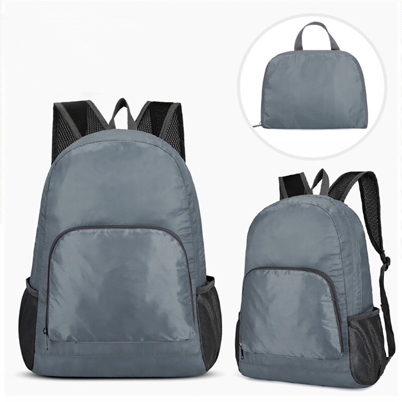 حقيبة الظهر القابلة للطي خفيفة الوزن قابلة للطي للاستخدام الخارجي حقيبة ظهر محمولة خفيفة للغاية قابلة للطي للسفر والسفر حقيبة Daypack جديدة قابلة للطي