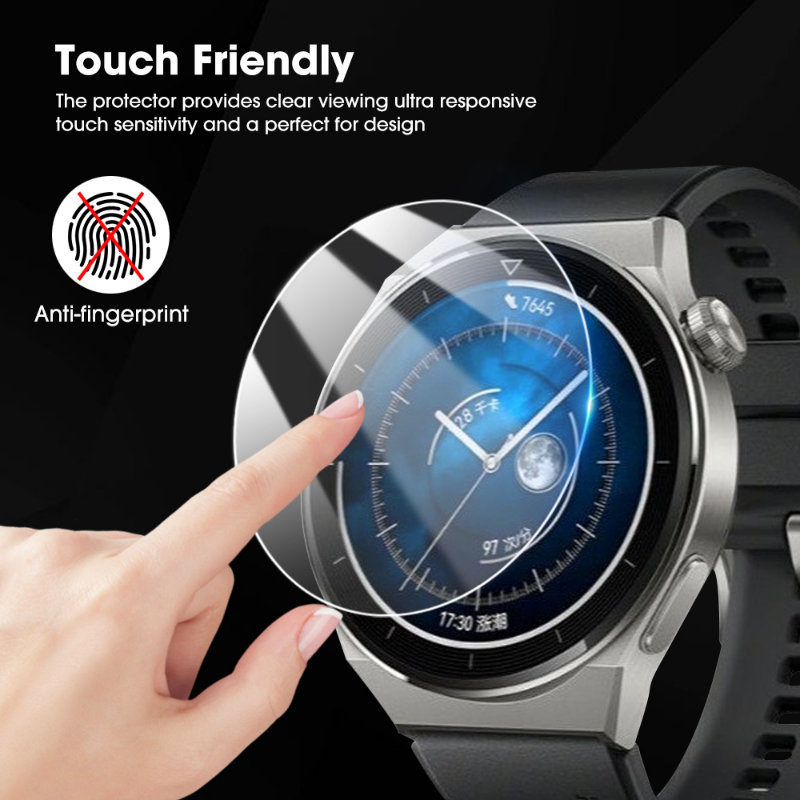 الزجاج المقسى لهواوي ساعة GT 2 3 GT2 GT3 برو 46 مللي متر GT عداء Smartwatch HD واضح حامي الشاشة واقية من الانفجار فيلم