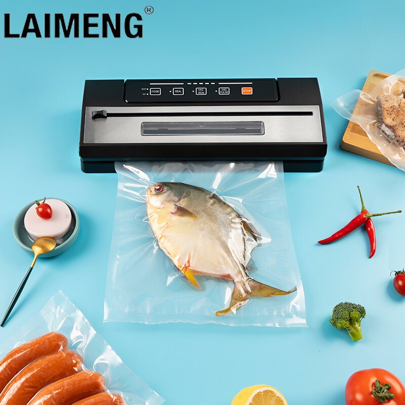 LAIMENG-ماكينة تغليف لسدادة الفراغ لتخزين الأغذية ، ماكينة تغليف طعام مفرغة ، S293 لفافات حقائب مفرغة ، أجهزة منزلية
