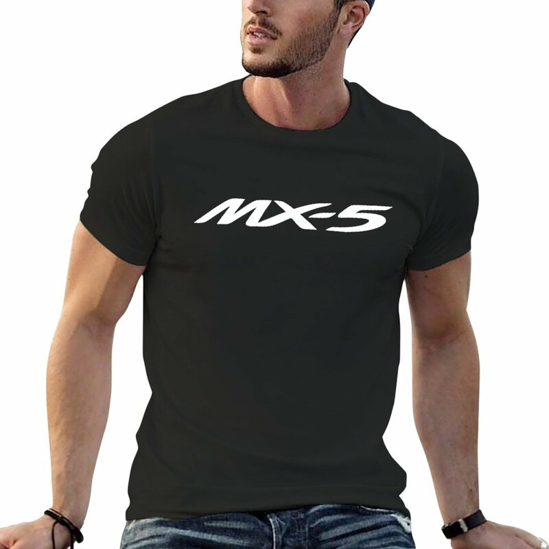 لطيف الحيوان طباعة فارغة تي شيرت للرجال ، بلوزات على الموضة الكورية ، قمصان فارغة ، كبيرة وطويلة القامة ، MX-5 ، جديد