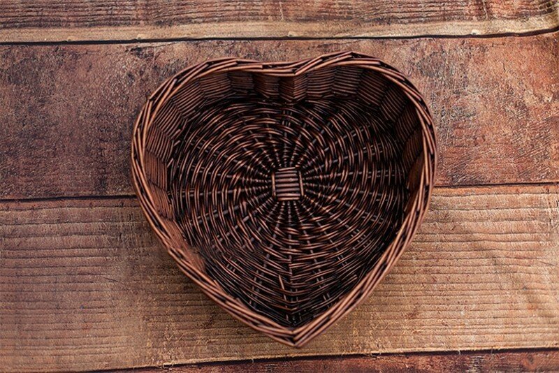 الوليد التصوير الدعائم الحب حوض الاستحمام الرياح بسيطة خشبية على شكل قلب صندوق سلة الطفل صور استوديو التصوير الملحقات