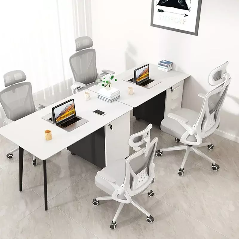 كرسي مكتب دوار أبيض مريح ، كرسي دراسة ، غرفة نوم ، مدرسة ، مدرسة ، مكتب ، عمل ، مريح ، مستلزمات