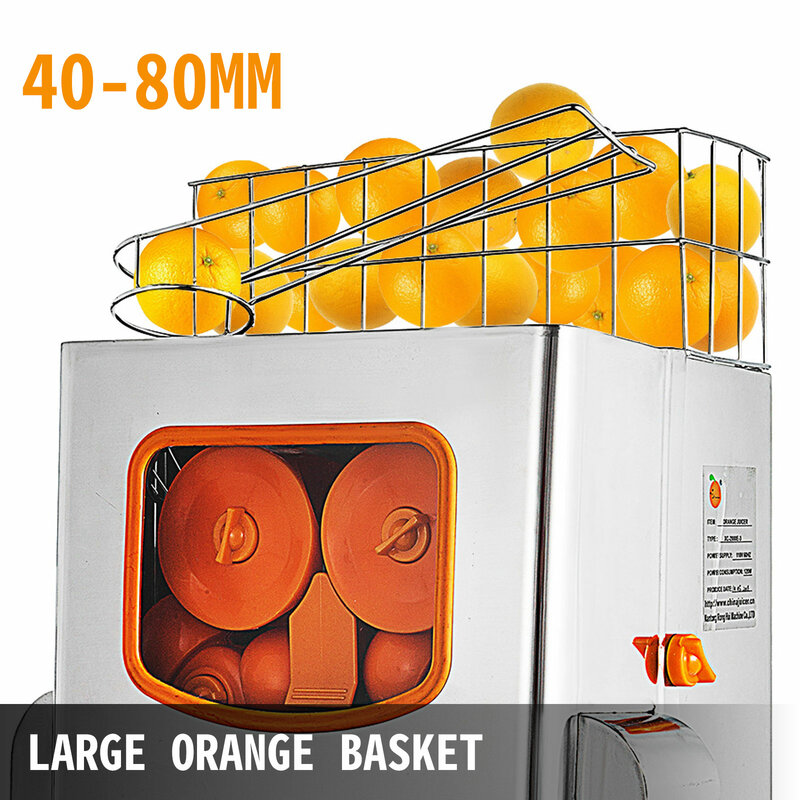 VEVOR-ماكينة عصارة تجارية ، عصارة برتقالية لمدة 22-30 في الدقيقة ، مستخرج عصير كهربائي ، مع صندوق تصفية قابل للسحب ، 120 واط