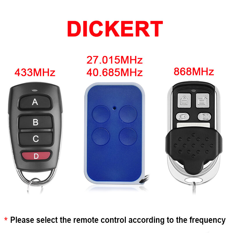 DICKERT S5-868-AL S10-868-AL S20-868-AL MAHS27 MAHS40 MAHS433 HS-868 التحكم عن بعد 433MHz 868MHz 27.015MHz 40.685MHz MHz