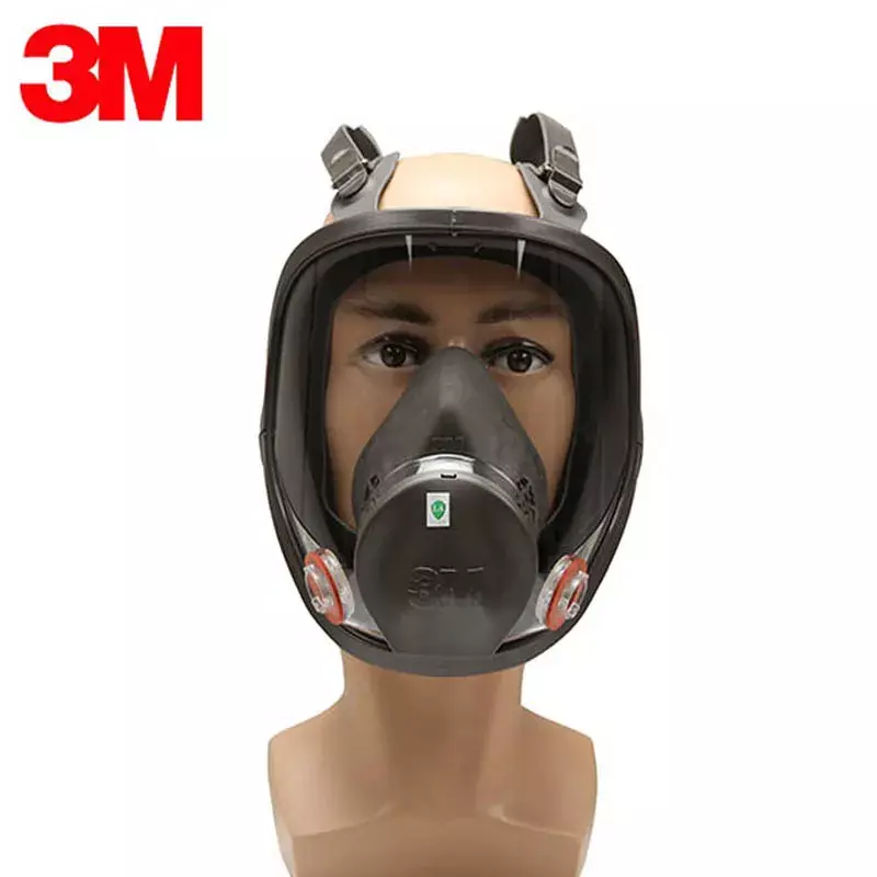 قناع غاز كامل الوجه مع فلتر غبار ، جهاز تنفس بالرش ، مادة كيميائية صناعية ، أعمال السلامة ، 3 أمتار ،
