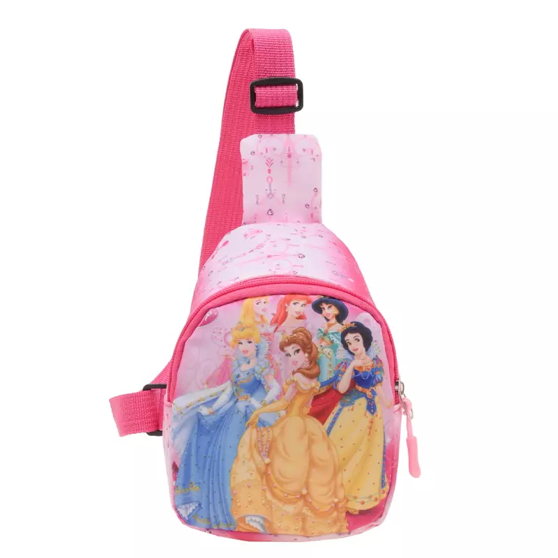 ديزني حقيبة الكتف حقيبة الأطفال رياض الأطفال موضة الكرتون حقيبة كروسبودي سبعة الأميرة حقيبة صغيرة على ظهره