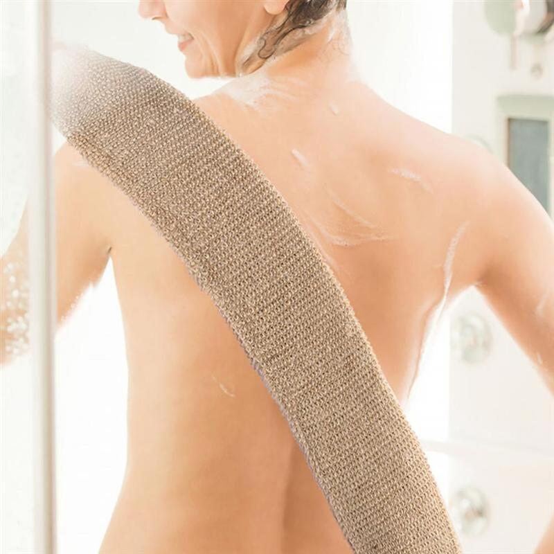 رامي الجوت منشفة استحمام منشفة استحمام متعددة الوظائف عودة الجسم التقشير حزام الغسيل لتنظيف الجسم يصلح للرجل امرأة