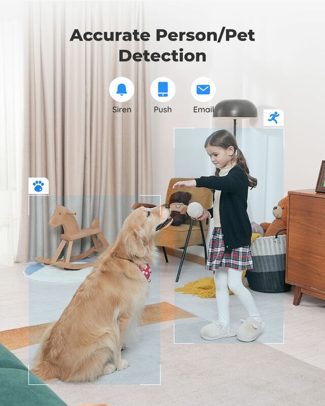 ريولينك-جهاز مراقبة الطفل داخل المنزل لاسلكي ، سلسلة E1 ، كاميرا أمان ، صوت ثنائي الاتجاه ، كاميرات مراقبة ، واي فاي ، IP ، 2.4G ، 5G ، 2.4G ، 5G