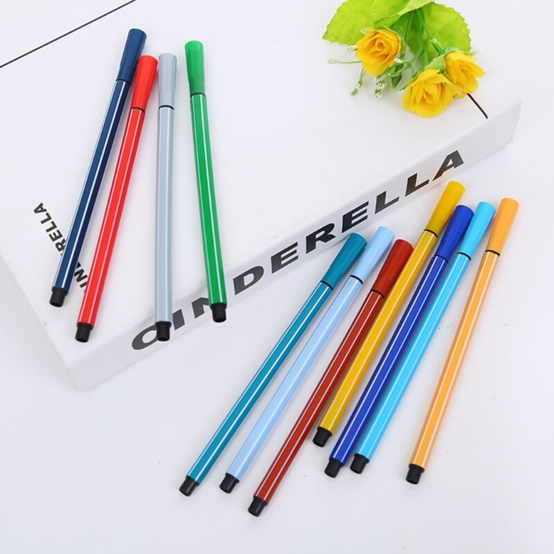 قلم ألوان مائية co231 12 قابل للغسل، آمن وغير سام، قلم ألوان مائية احترافي
