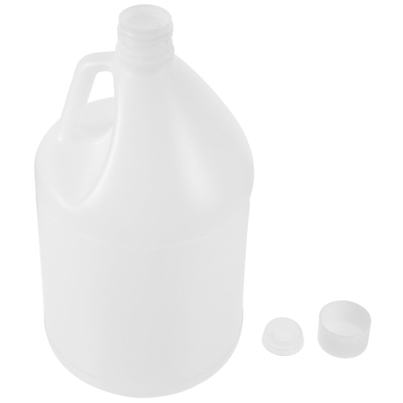 زجاجة غالون فارغة مع أغطية ، إبريق سائل ، حامل لمياه الشرب ، زجاجات مياه صغيرة ، محمولة ، كبيرة ، 1