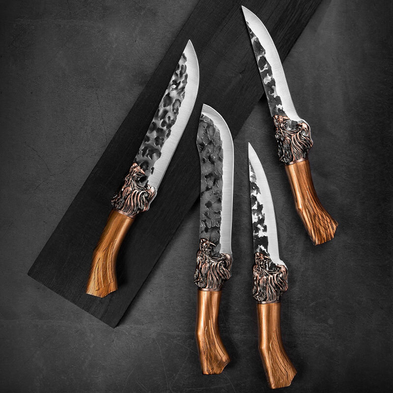 تزوير سكين المطبخ المنزلية الفولاذ المقاوم للصدأ سكين نزع العظم قطع سكين المطبخ تقطيع تقطيع العظام سكين الطبخ أداة