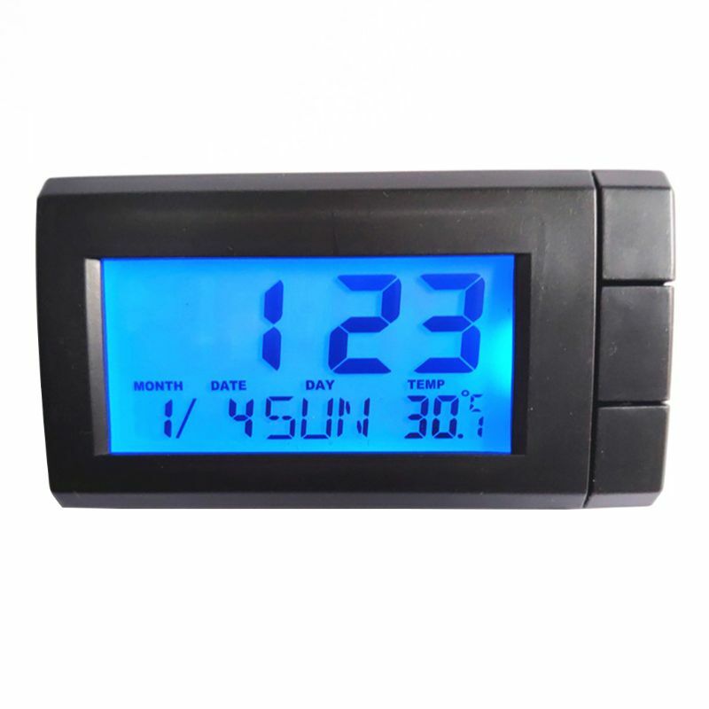 ارتفاع درجة الحرارة مقاومة ميزان الحرارة شاشة الكريستال السائل على مدار الساعة مقياس الحرارة CalendarMeter داخلي في الهواء الطلق