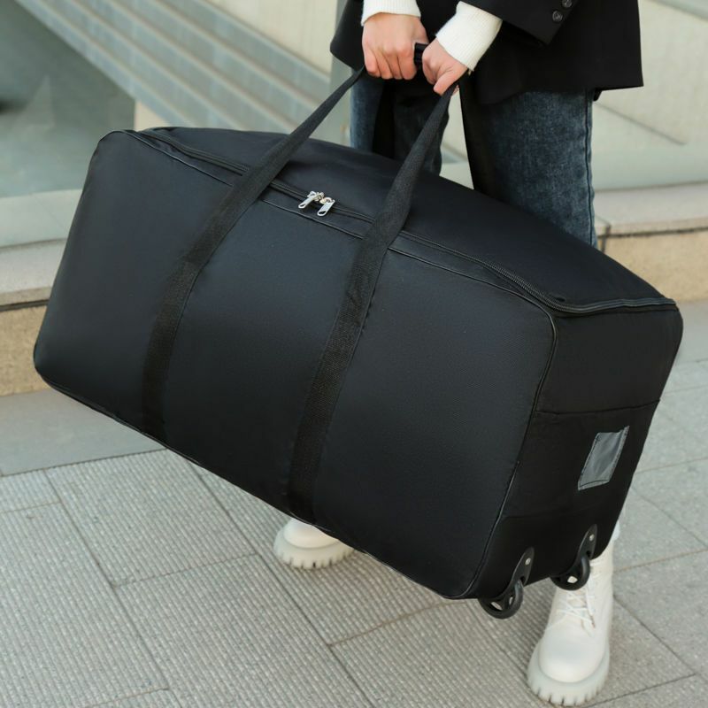 حقائب قابلة للطي حقائب الأمتعة حقيبة التخزين مع عجلات سعة كبيرة تحمل على الأمتعة الناقل حقيبة عربة قابلة للتوسيع