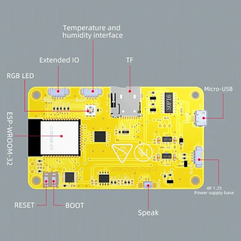 لوحة تطوير LVGL Arduino ESP32 ، شاشة عرض ذكية 2.8 بوصة ، وحدة TFT LCD 2.8 بوصة مع غرفة تعمل باللمس ، واي فاي وبلوتوث #5