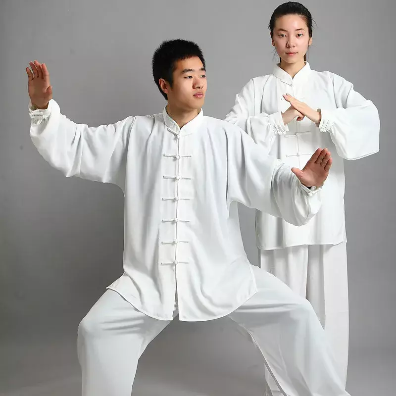 زي تاي كونغ فو للرجال ، ملابس صينية تقليدية ، بدلة ووشو بأكمام طويلة ، زي كونغ فو ، ملابس تمارين