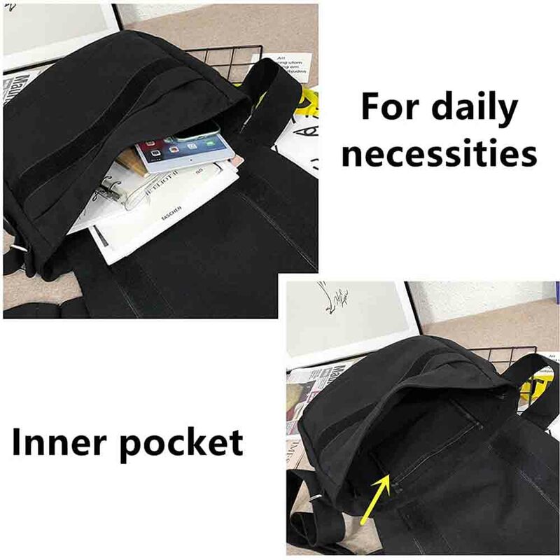 حقيبة ساعي حقيبة ساعي متعددة الوظائف بسيطة شخصية الأدوات Harajuku الرياح المحمولة واحدة الكتف اليابان القط نمط الحقائب
