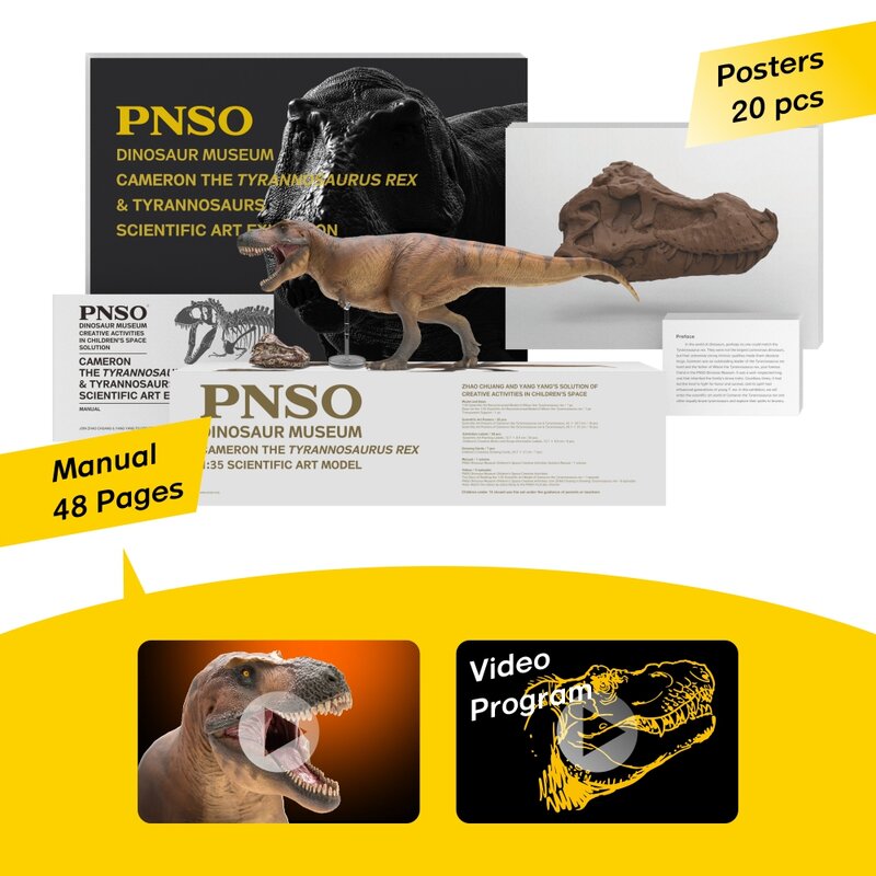 سلسلة متاحف الديناصورات PNSO: 18 كاميرون الديناصور ريكس