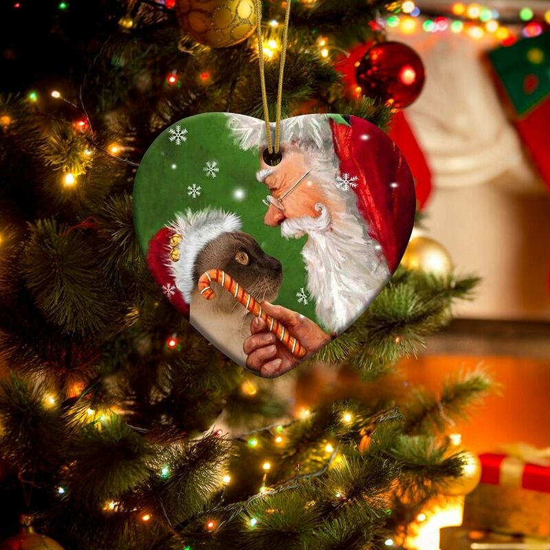 الاكريليك شجرة عيد الميلاد قلادة ، الحلي سيارة الإبداعية ، سانتا كلوز والقط ، السنة الجديدة ، ديكور المنزل ، حفلة مهرجان
